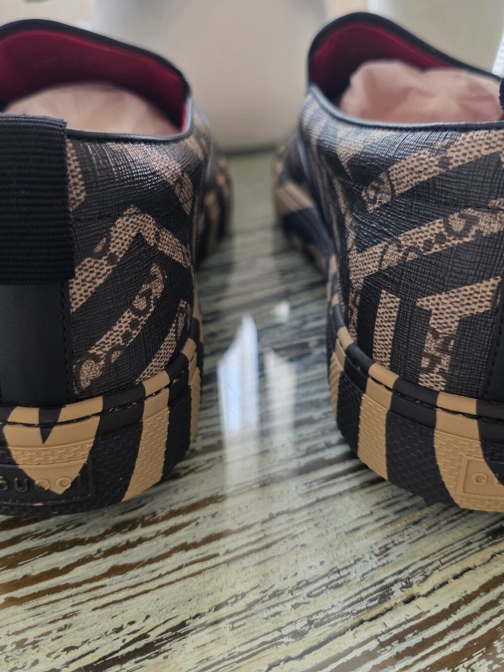RARE Gucci GG Dublin Calido sneakers slip-on loafers 9.5 UK/10.5 US - Picture 2 of 8